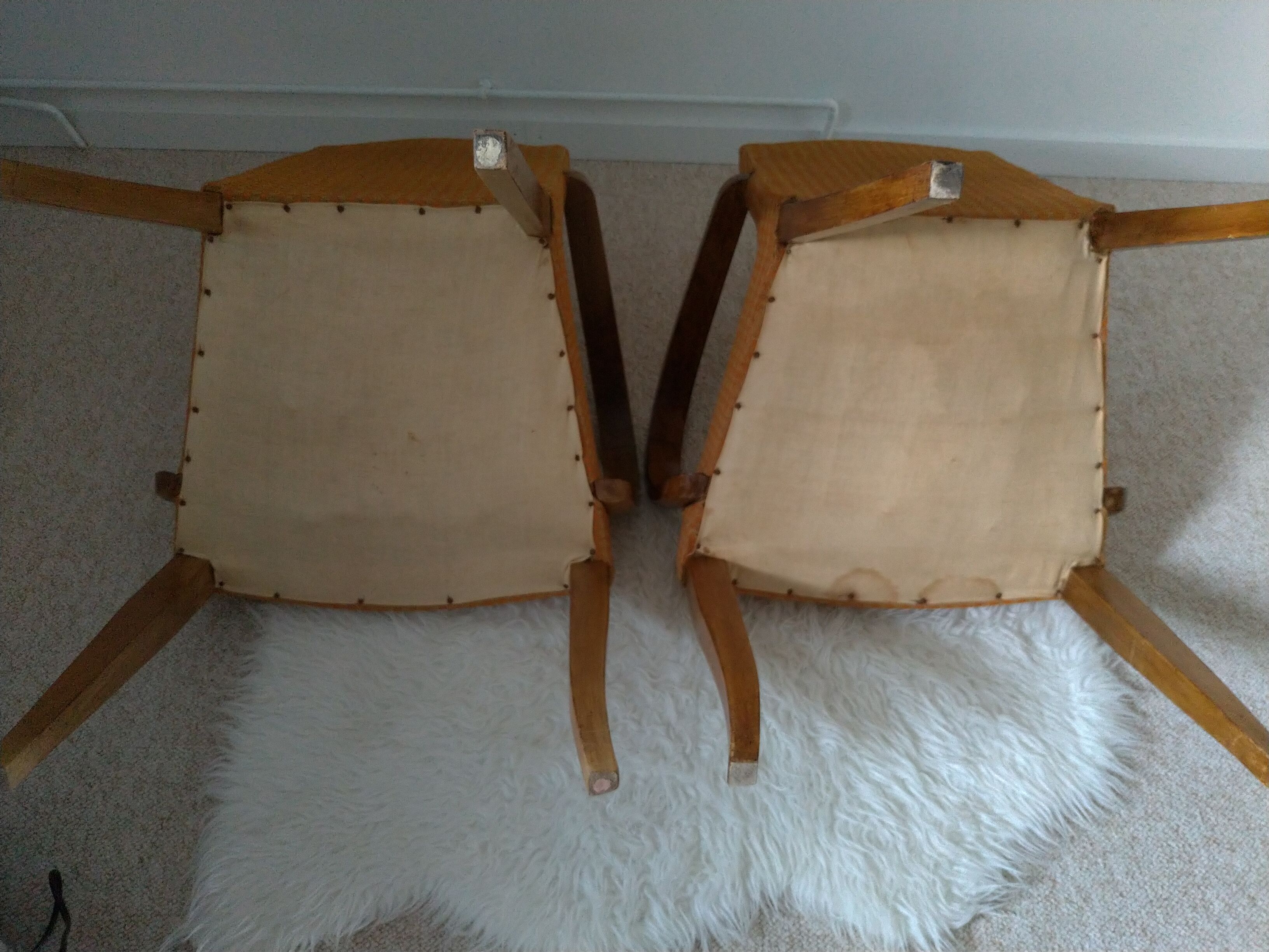Pair of bridge chairs
