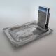 Arts and Crafts Pewter Ashtray and Matches Holder Hammered