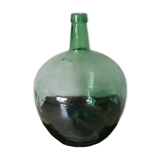 Ancienne  dame jeanne en verre soufflé contenance 30 l