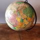 Globe, vintage world map