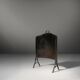 19th Century black Art Nouveau Fire Screen, Belgium