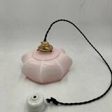 Pink opaline pendant light