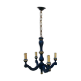 Wood chandelier Shabby chic Louis XIV style