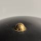 Midcentury Italian scallop mushroom wavy brass desk or table lamp, 1960s