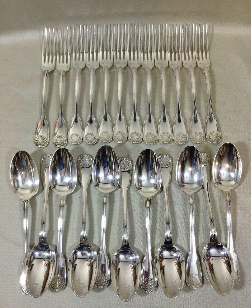 Housewife Christole, st jacques shell decoration, 59 pieces