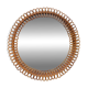 Italian rattan wall mirror, 1960s
