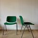 2 Castelli dsc106 green chairs, Italy, 1970s