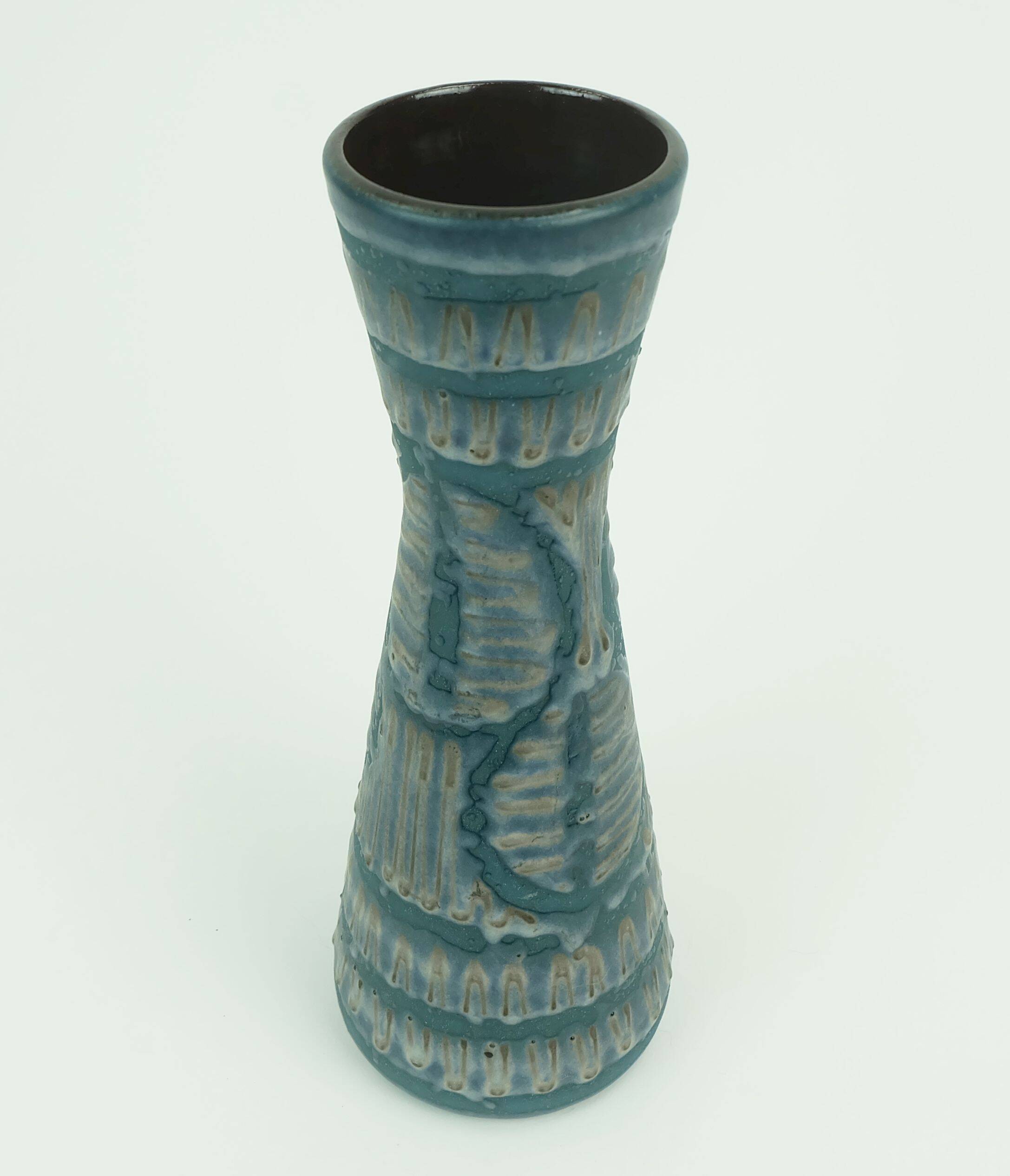 Vintage carstens keramik vase model 3765-27 rare glaze variation