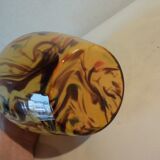 Blown and cast glass vase