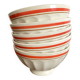 Vintage faceted bowls Digoin