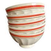 Vintage faceted bowls Digoin