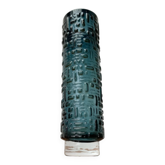 Brutalist Glass Bulb Vase Mid-Century Model F231 by Emil Funke for Gral