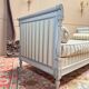 19th century Directoire style lacquered wooden daybed