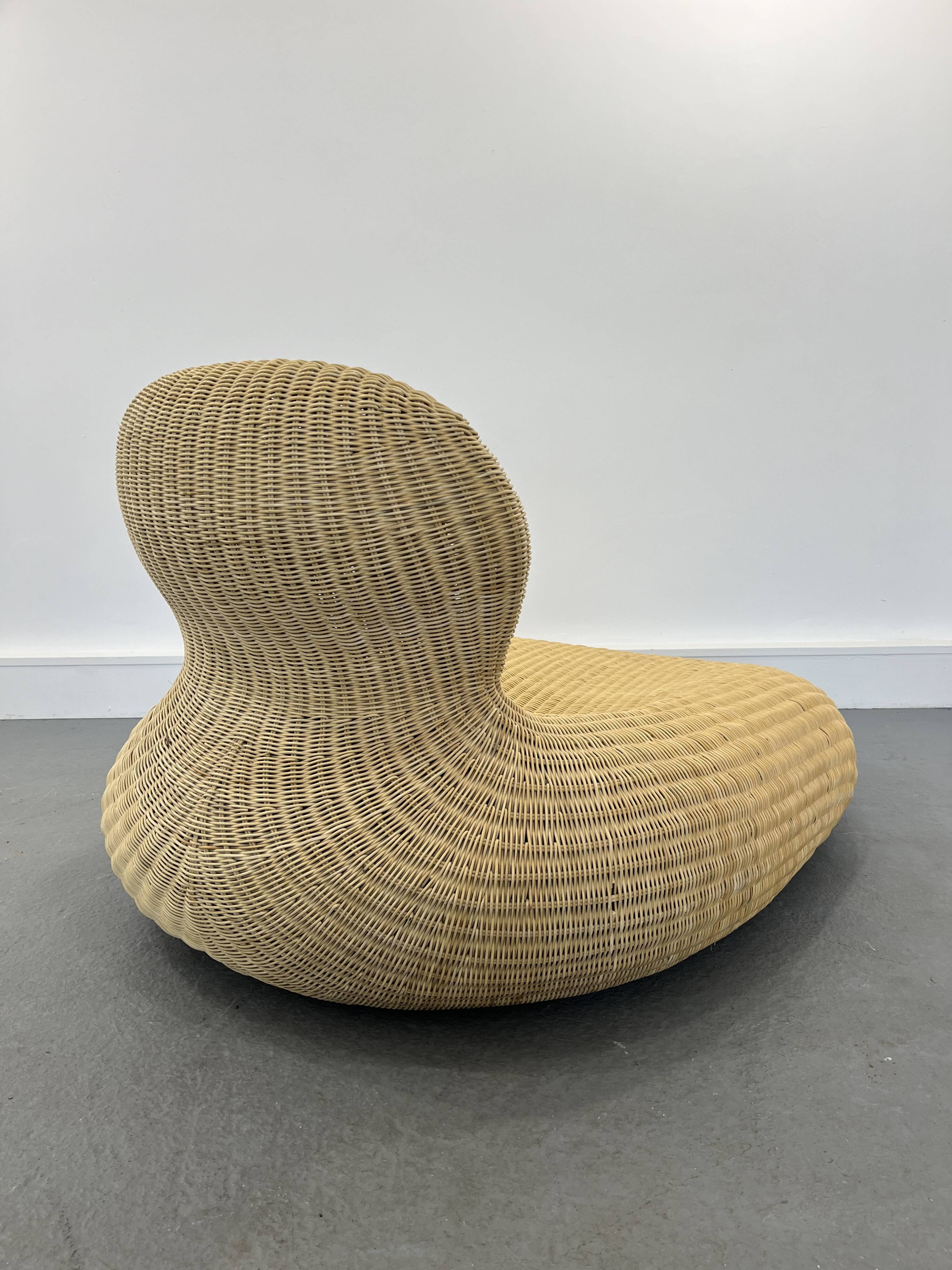 Fauteuil Storvik en Rotin par Carl Öjerstam pour Ikea