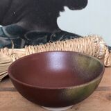 Trio ceramic style bowls brown earth