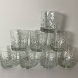8 verres vintage