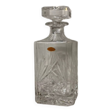 Hand-cut crystal whiskey decanter