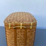 Woven rattan trunk