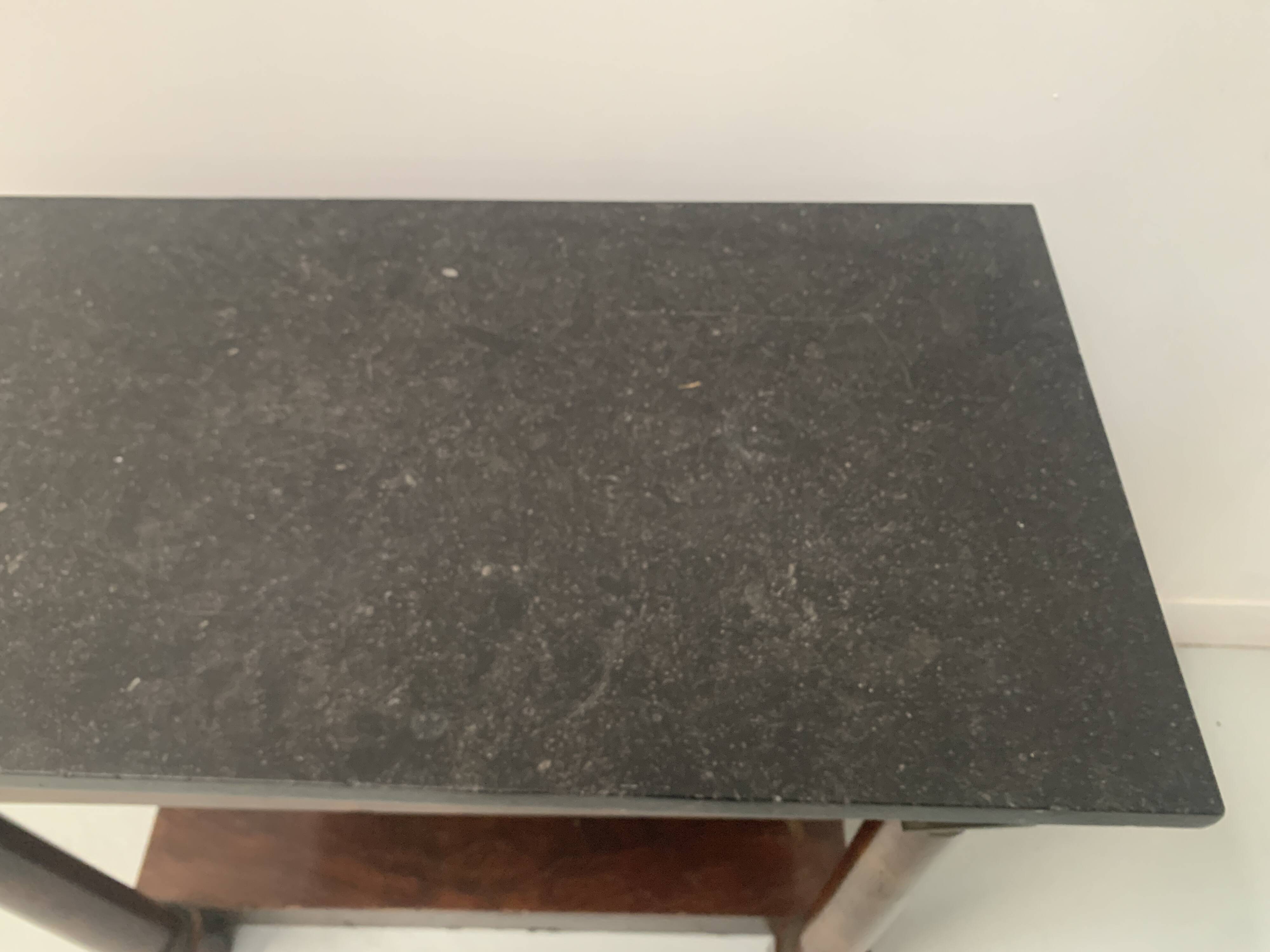 Console de style Empire à fond de miroir, XIXème siècle