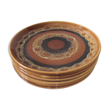 6 vintage plates 70