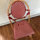 Rattan bistro chair and braiding