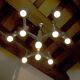 Chandelier Maison Sciolari for Baker, 10 burners, Italy, 1970