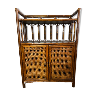 Dresser in rattan and canning