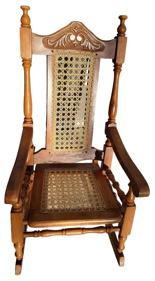 Children's rocking chair with cane