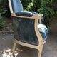 Louis XVI style in cream patinated wood armchair