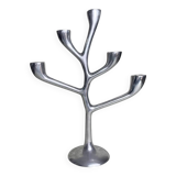 Italian Chrome Candlestick Organic Shape