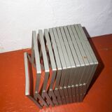 Support vinyle extensible vintage * Rangement vinyle en métal moderne du milieu du siècle * Accord