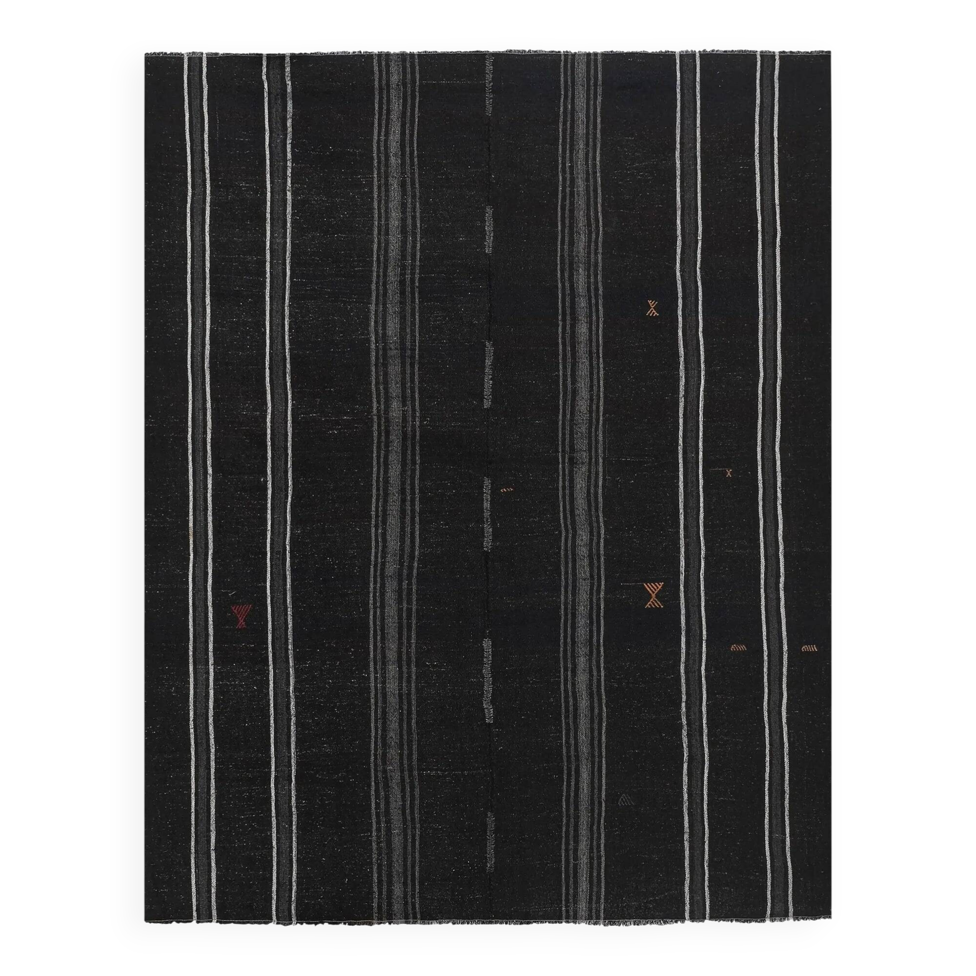 Vintage Turkish kilim handwoven 255x323 cm
