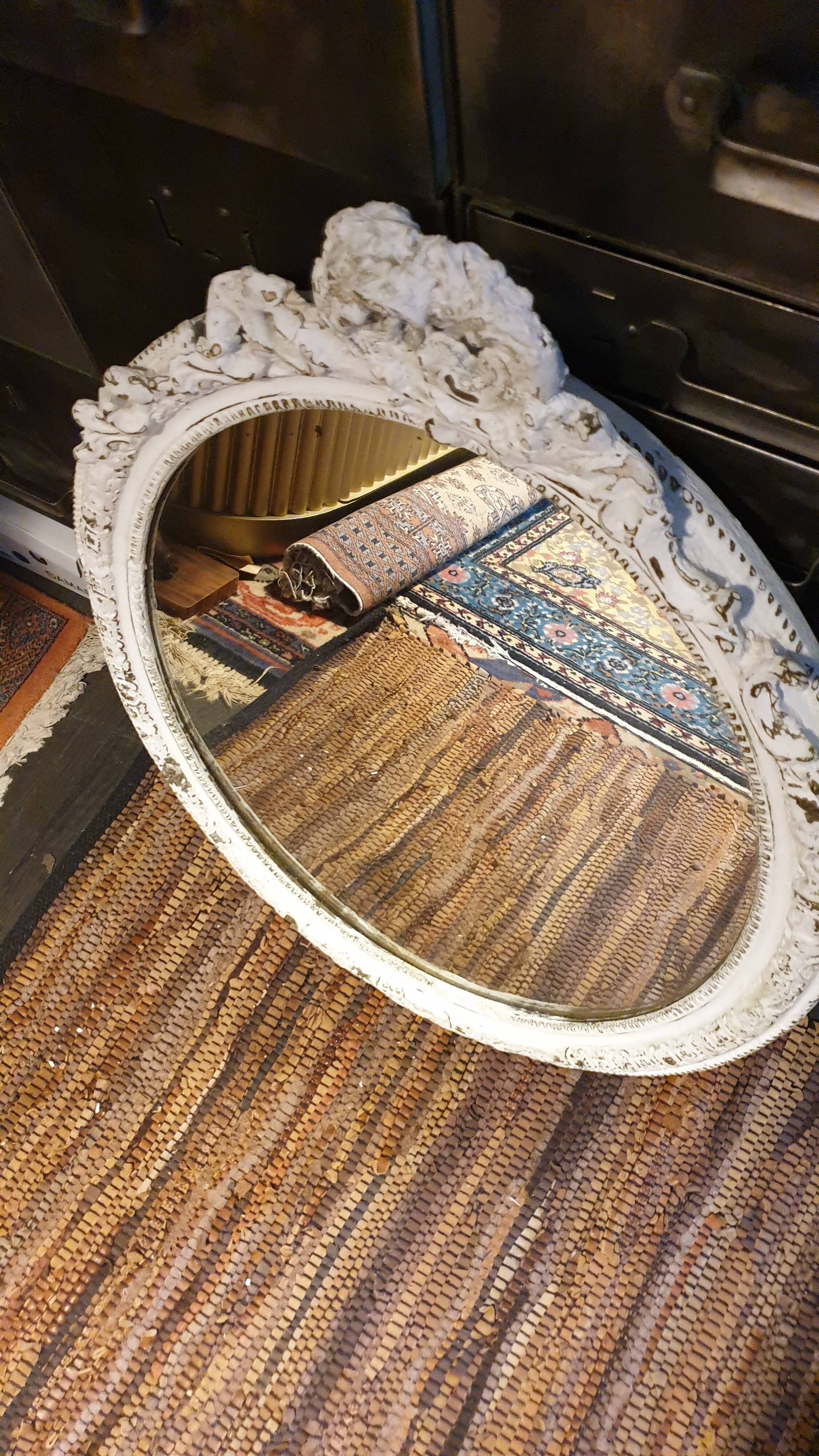 Miroir ovale Louis XVI 56x72cm