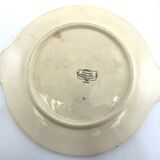 Plat rond gateau avec anse Sarreguemines Obernai
