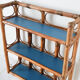 Etagère en rotin bleue