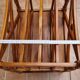 Vintage wooden magazine rack with drawer, English style, 60x45 cm.