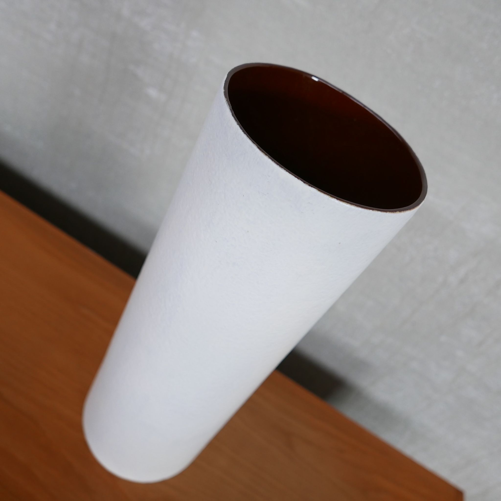 Vase en céramique peinte ouest-allemande du milieu du siècle