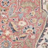 Red & Navy Blue Oriental Persian Rug, 207x315Cm