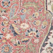 Tapis oriental persan rouge et bleu marine, 207 x 315 cm