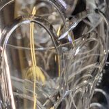 10 anciens verres a eau en cristal taillé art déco saint louis / baccarat
