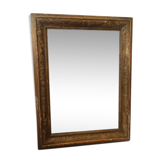 Small mirror restoration in gilded wood 52x68cm