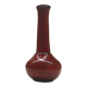 Red ceramic bud vase
