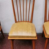 Series of 3 chairs vintage scandinavian style 60's 70's