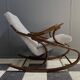 Fauteuil à bascule par TON / Thonet années 1960