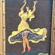 Miniature Flamenco Dancer Tableau Yellow Costume Signed Sluys 1950