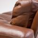 Royal 2-seater canapé premium Poltrona Frau Petronio upholstered in down and chestnut leather.