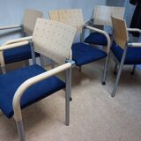 Dining conference chairs by Wiesner Hager and designed by Arge2, 1980s