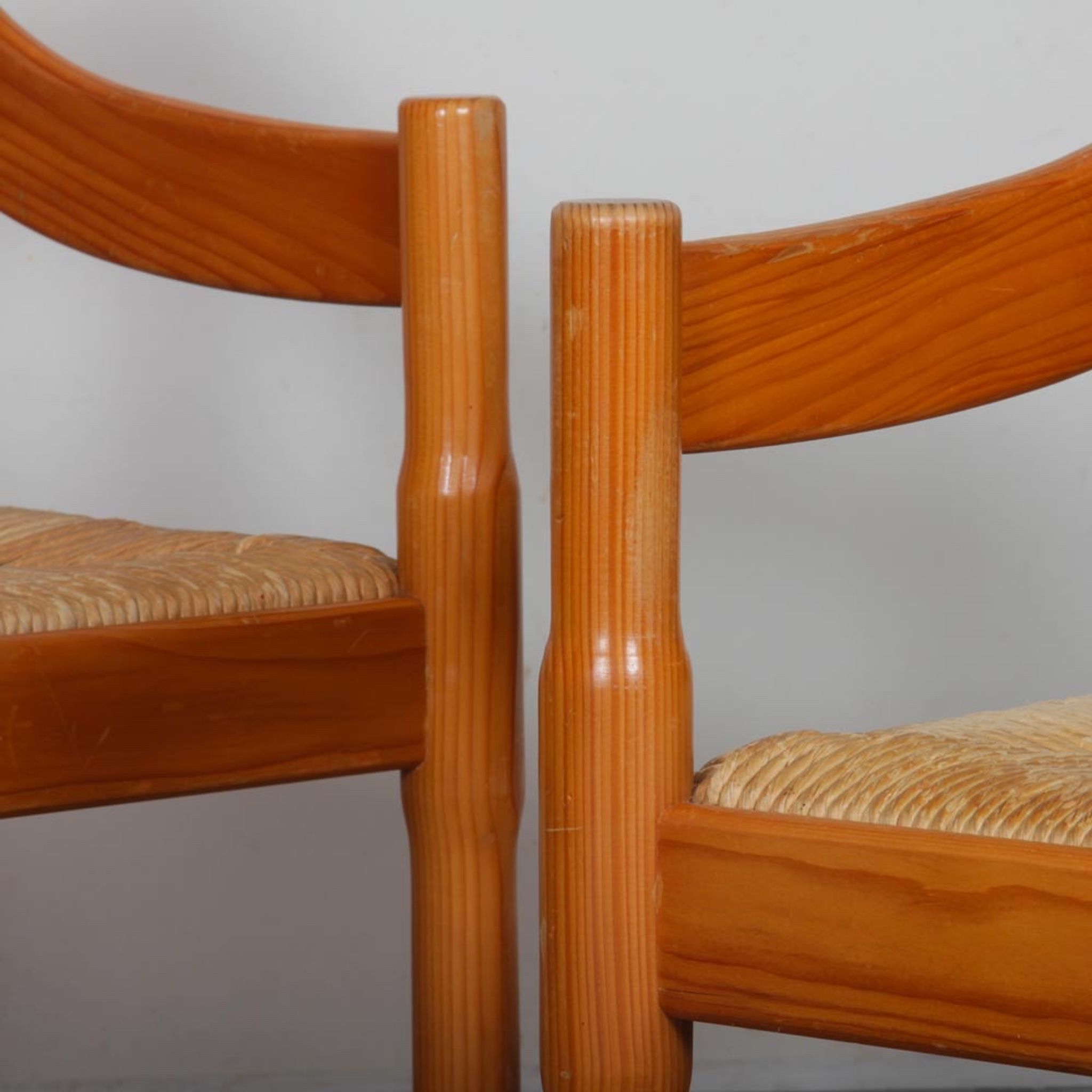 Pair of Carimate armchairs by Vico Magistretti for Cassina, 1960