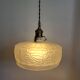 Lampe de plafond Art nouveau en persglas forgé avec décor floral, Frankrijk