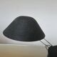 1980s lamp, Memphis style, chrome metal and granulated black paint.